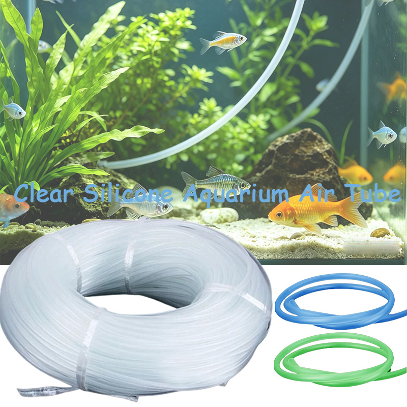 Aquaculture Aerator Pump - Transparenter PVC-Aquarium-Luftschlauch 4*6mm Fischbecken-Sauerstoffpumpenschlauch 1M/3M/5M/10M/20M Flexibler
