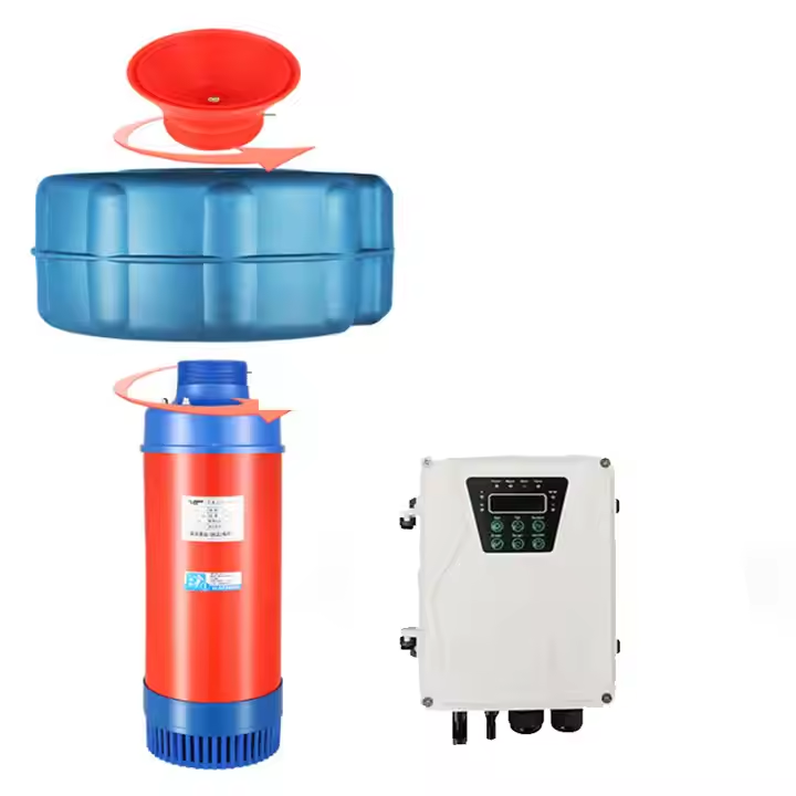Aquaculture Aerator Pump - Solarbetriebene schwimmende Aquakultur-Belüfter 370W Solarbrunnenpumpe für