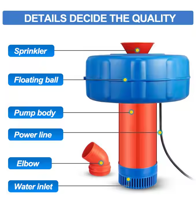 Solarbetriebene schwimmende Aq – Aquaculture Aerator Pump Bewertung und Preis